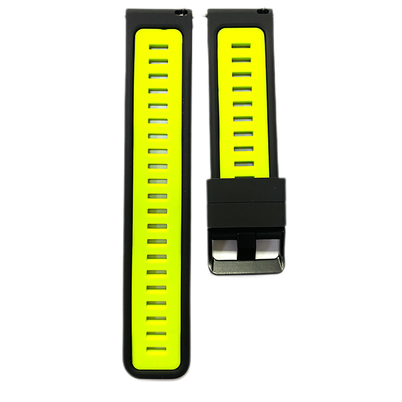Silicone watch strap with quick-release