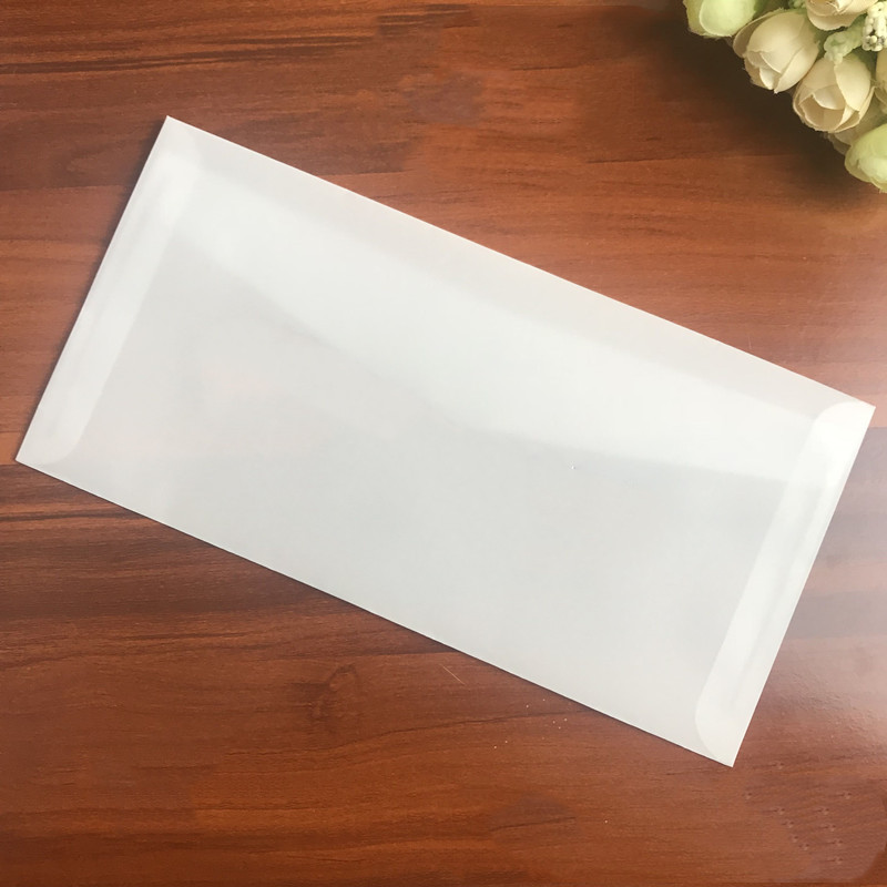 10pcs/lot Clear Parchment Paper Envelopes Retro Envelopes for Business Invatation Semitransparent Sulphuric Acid Paper Envelopes