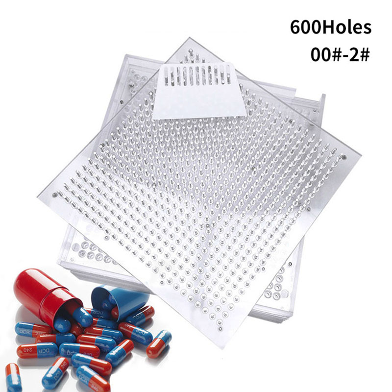 600 Hole 00 # 0 # 1 # 2 ABS Capsule Filling Plate Capsule Filling Machine Version Capsule Filler With Powder Plate