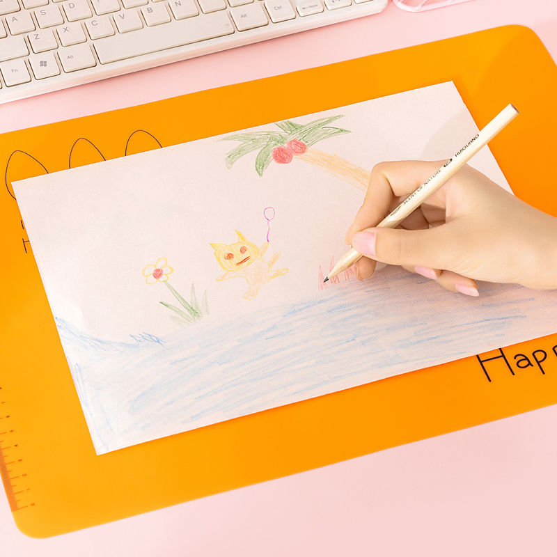 Multifunction A2/A3 Student Drawing and Writing Silicone Cushion Exam Special Tool with Scale Pad Desk Mat Decoration Mouse Pad