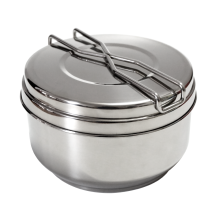 Foldable Heat-Resistant Handles Stainless Steel Camping Pots