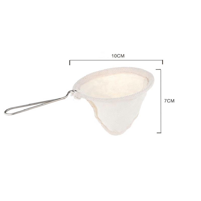 1pc Coffee Filter Portable Reusable Washable Coffee Cloth Filter Coffee Strainer Accessories For Manual Coffee Bean Mill Grinder