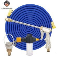 New 25FT-100FT Garden Expansion Hose Magic TPE Plastic Hose EU Car Wash High Pressure Water Pipe Hose with Garden Watering Gun
