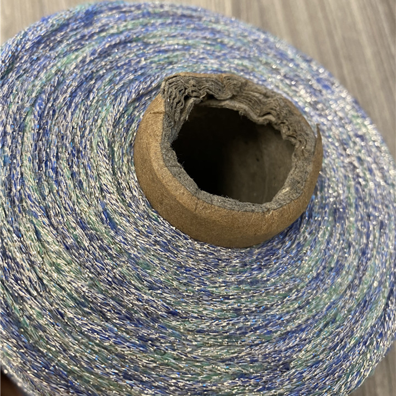 New 500g beautiful shiny Colourful Gold silver silk Tubular Metallic yarn skein crochet yarn for knitting sewing thread X5238