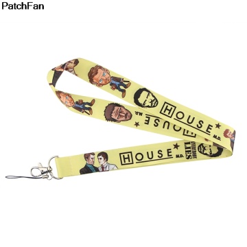 Patchfan House M.D movie keychain lanyard webbing ribbon neck strap fabric id badge holders necklace accessory A2606