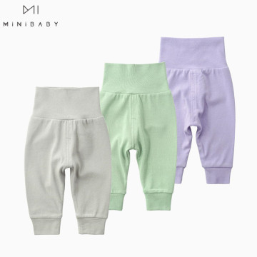 2020 Spring boys pants 100% cotton Belly High Waist Trousers 7 colours baby girls bottom newborn clothes Baby Pants underwear