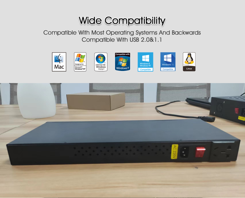 Multiple compatible usb2.0 hubs