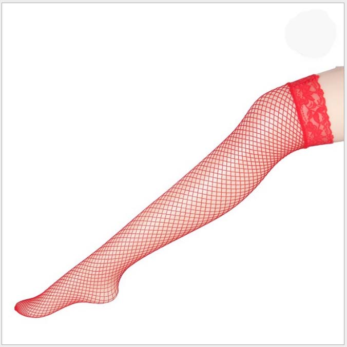 BingYanFuShi Sexy Women Fashion Ultrathin Lace Top Sheer Thigh High Silk Stockings Long striped stocking fishnet stocking S02