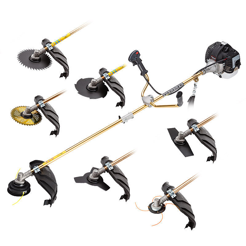 New Model 7 IN 1 Brush Cutter,Whipper Sniper,Grass Trimmer with Metal Blades,Auto Bump Feed Head