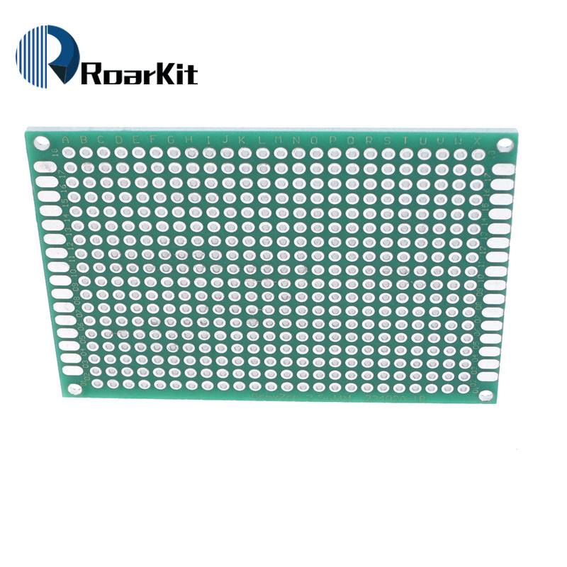 1pcs 5x7 cm PROTOTYPE PCB 5*7 panel double coating/tinning PCB Universal Board double Sided PCB 2.54MM board