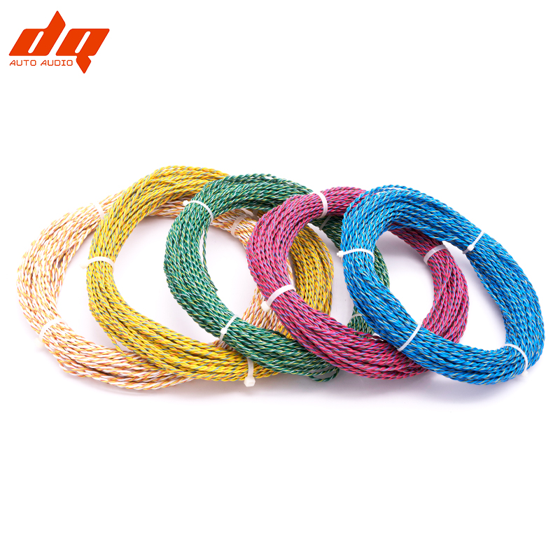 10Meter 14AWG AVSS Standard Car Modified Wire Speaker Audio Cable OFC Oxygen-free Pure Copper Twisted Pair Power Cord Line