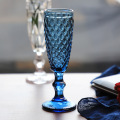 Color Goblet Champagne Cup European Embossed Juice Cup Restaurant Hotel Creative Ice Cream Goblet