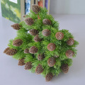 7 Branches Pine Nuts Cones Artificial Plastic Pine Fake Plants Tree For New Year Wedding Party Decoration Faux Grass JH97