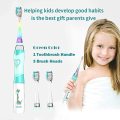 Seago Kids' Electric Toothbrush Powered Battery Smart Timer ToothBrush Soft Bristle Brush Head Kids Oral Care Colorful LED