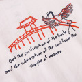 2021 Men Hip Hop Harajuku T-shirt Streetwear Letter Crane Flower Bridge Print T-shirt Cotton Casual Short Sleeve Tops Tees Black