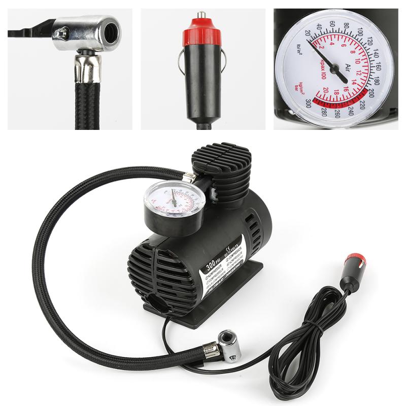 Universal Auto Mini 12V Portable Mini Air Compressor Car Tire Inflator Pump DC Electric Tire Inflator Pump Air Compressor