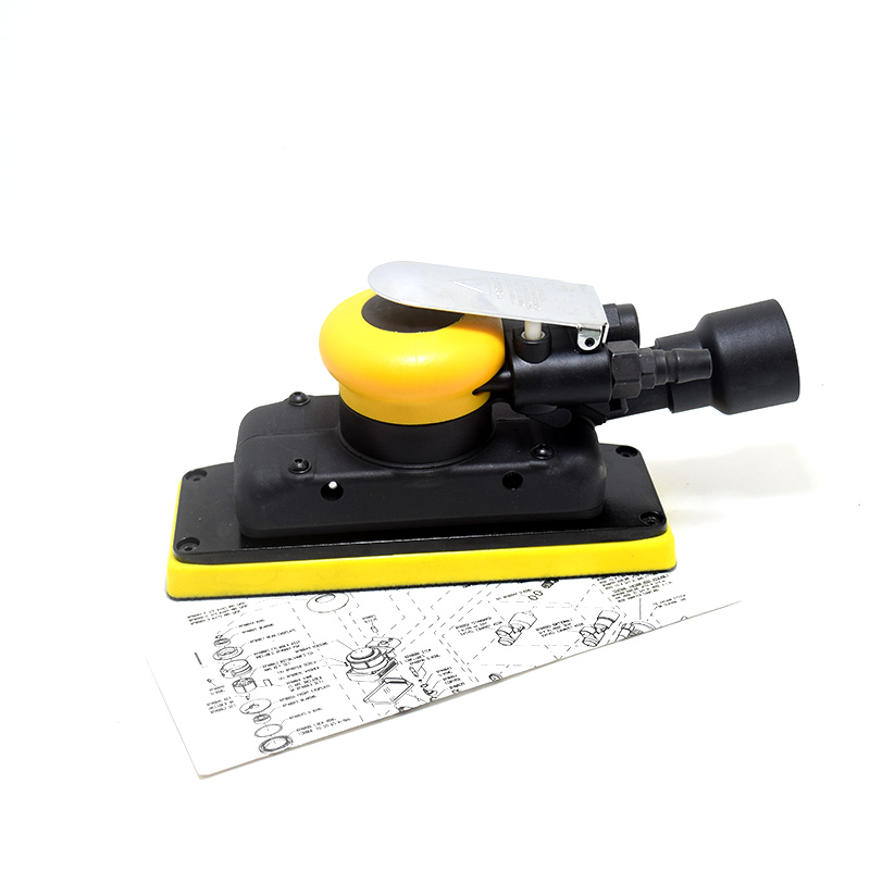 70x198mm Square Air Orbital Sander Self Vacuum Ready Pneumatic Sanding Machine