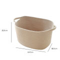 Cotton Thread Laundry Baskets Nordic Style Cotton Woven Storage Basket for Laundry Sundries Toy Organizer