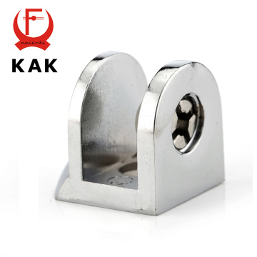KAK F Glass Clamps Zinc Alloy Shelves Support Corner Brackets Clips For 10mm Acrylic Furniture Hardware