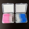 60Pcs L Shaped Interdental Brush Floss Interdental Cleaners Orthodontic Dental Teeth Brush Toothpick Oral Care Tool