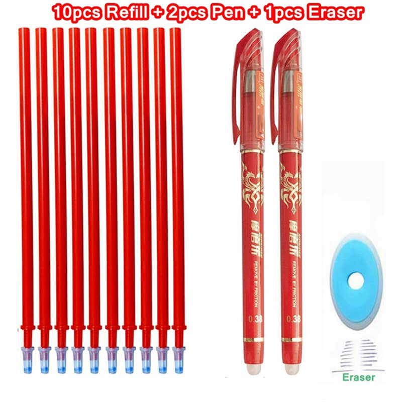 erasable gel pen blue black ink gel pen erasable refill erasable pen washable handle writing stationery gel pen