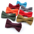 Children Fashion Formal Cotton Bow Tie Kid Classical Solid Bowties Colorful Butterfly Wedding Party Pet Bowtie Tuxedo Ties