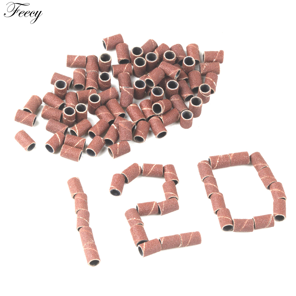 100pcs 80''/120''/180" For Nail Art Sanding Bands Gel Polish Remover Tool Accessory for Electric Nail Machine Nail Drill Bits