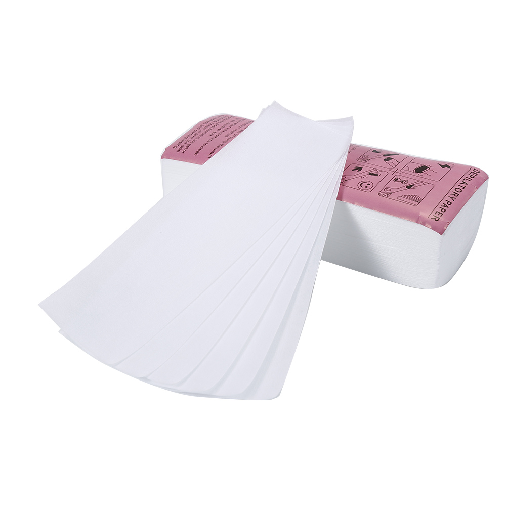 100pcs Removal Nonwoven Body Cloth Hair Remove Wax Paper Rolls High Quality Hair Removal Epilator Wax Strip Paper Roll for Women