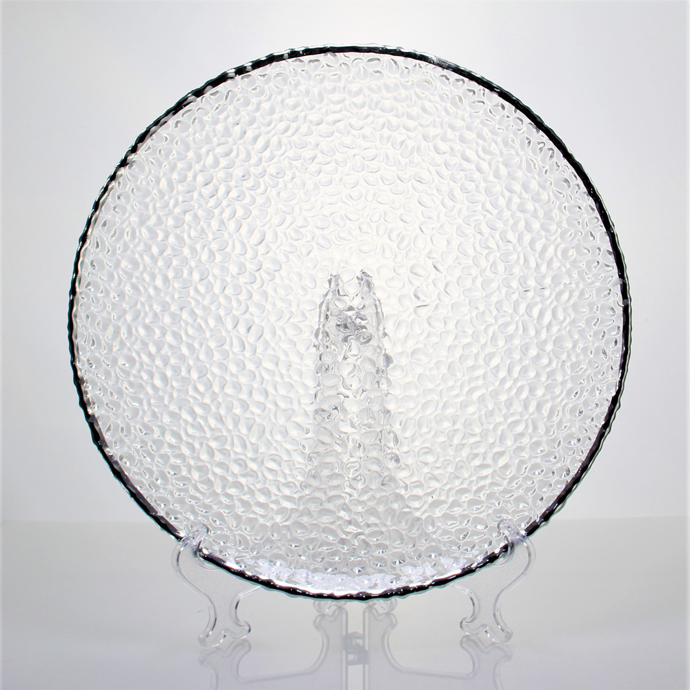 Silver Glass Charger Plate Wedding
