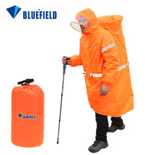 Bluefield Unisex Reflective Outdoor Backpack Raincoat Rain Cover One-piece Rain Poncho Cape Jacket For Hiking Camping Cycling