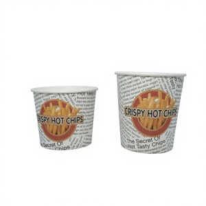 Customized Eco-Friendly Single Wall Paper Chip Cup
