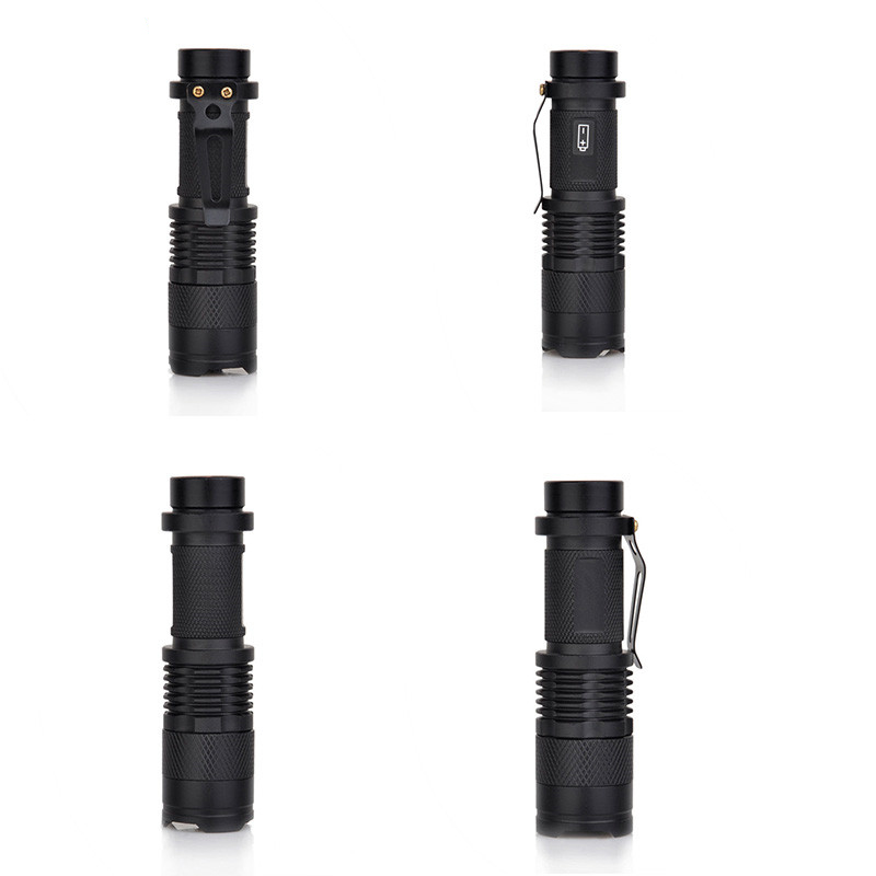 2/PCS Element Army Military Tactical Helmet Light Holder Mini Telescopic Zoom Flashlight for Gun Softair Airsoft Weapon Light