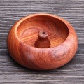 1pc Rosewood Incense Burner Stick Holder Bowl Shape Incense Stand Holder Censer Home Decoration Smell Aromatic Incense Burners