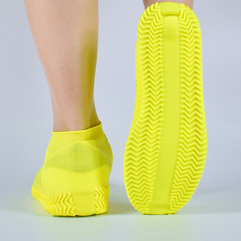 Silicone Non-slip Overshoes Rainboots Reusable Wear-resistant Waterproof Rainproof Shoes Covers Rain Boots Washable Unisex