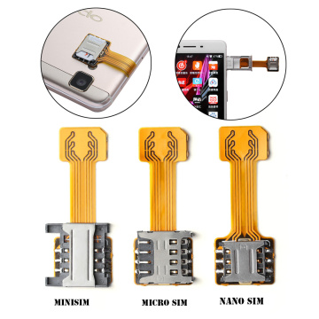 1pc New DIY Practical Universal TF Hybrid Sim Slot Dual SIM Extender Card Adapter Micro SD Extender Nano Cato Android Phone