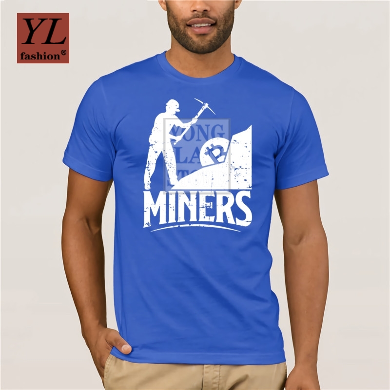 fashion Bitcoin Miner Blockchain Digital Money tshirt Short Sleeve Comical summer men t shirt