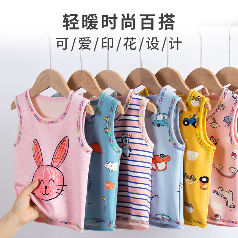 2020 New brand baby vests winter warm kids waistcoats for girls clothing fleece thicken boys clothes