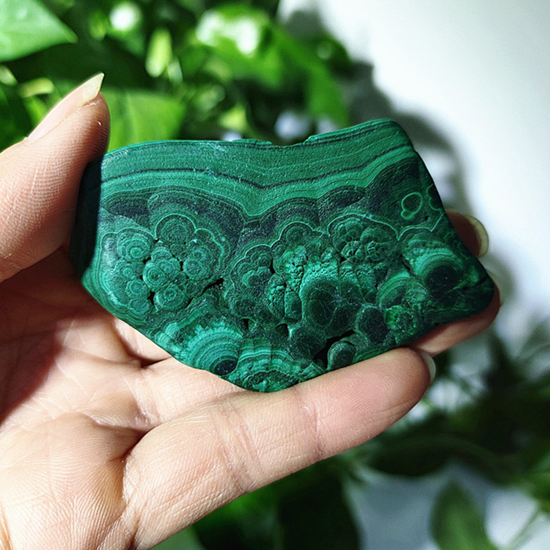 Natural raw ore malachite slice mineral specimen home furnishing specimens Stones and powerful Healing crystals