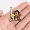 QIHE JEWELRY Murderer horror movie enamel pins Sharp weapon brooches badges Backpacks pins gifts for friends