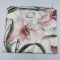 Softy Anti Static Flower Pattern Pure Linen Fabric