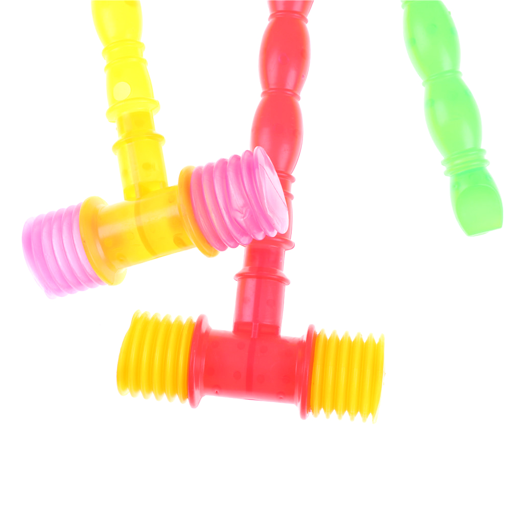 Child Whistle Training Toddler Baby Kids Handle Plastic Durable Built in Whistle Toddler Toys Hammer Noise Maker 25CM