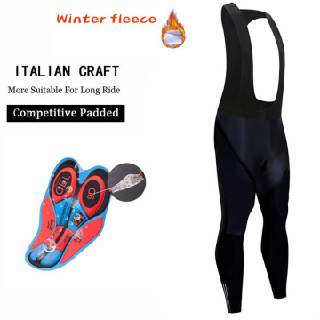 NWE STRAVA Warm Cycling Bib Trousers Winter Thermal Mountain Bike mtb long Pants Bicycle Tights culotte ciclismo hombre invierno