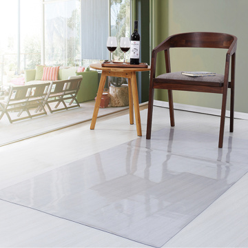 PVC Transparent Waterproof D' Water Rectangular Pad Wooden Floor Protection Mat Non-slip Carpet Plastic Mat Door Mat Area rug