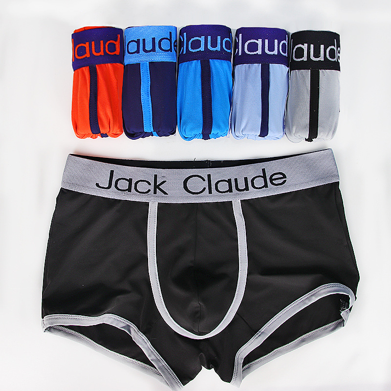 6PCS /lot Jack Claude Male Underwear Men Boxer Men's Underpants For Man Panties Breathable Cuecas Boxer Homme Sexy Boxer Men