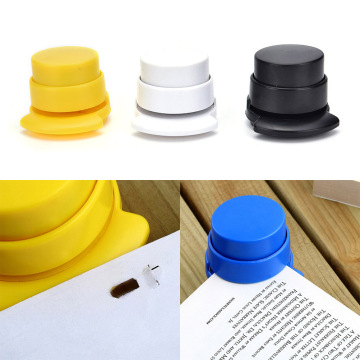 1pc Office Staple Free Stapleless Stapler Home Paper Binding Binder Paperclip Size: 5*5.7cm