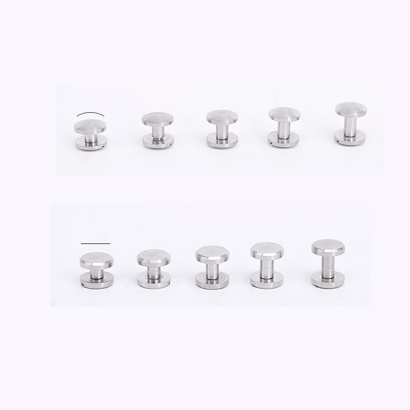 XUNZHE 25pcs 4-12mm Silver Rivet Luggage Leather metal Craft Solid Screw Nail Rivet Belt/strap Rivets Copper material