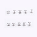 XUNZHE 25pcs 4-12mm Silver Rivet Luggage Leather metal Craft Solid Screw Nail Rivet Belt/strap Rivets Copper material