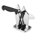 Kitchen Supplies Sharpener Base Iron Block Kitchen Knife Sharpener with Sharpening Stone Black Silver Sharpener Household Items