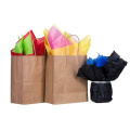 10Pcs/lot Black and Brown Gift Bags with Handles Recyclable Kraft Paper Gift Packaging Box Baby Shower Party Decoration Supplies