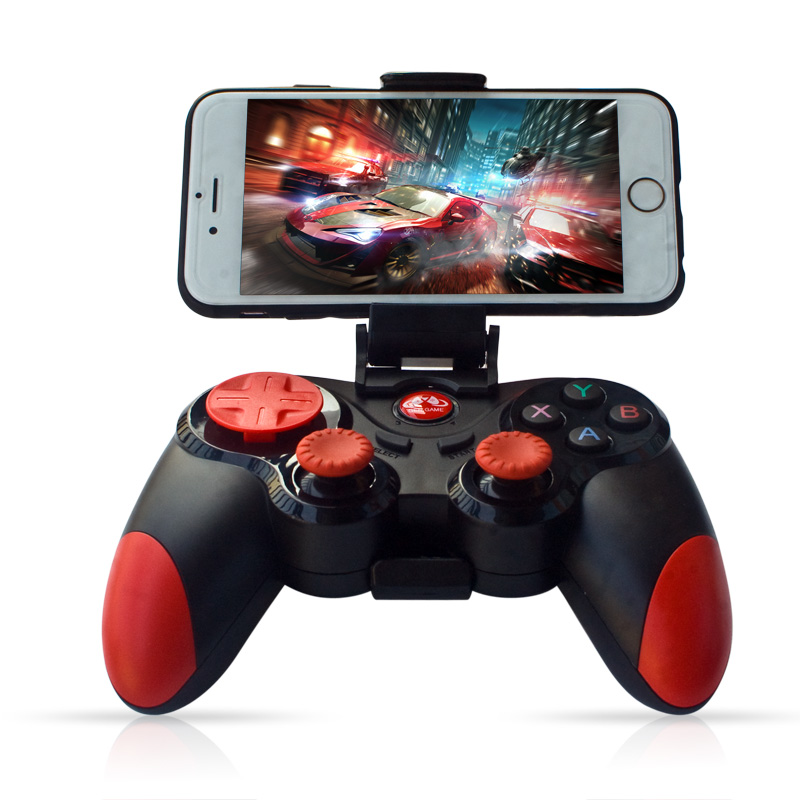 Wireless Android Gamepad IOS S5 Wireless Joystick Game controller Bluetooth 4.0 Joystick for Moblie phone Tablet TV BOX holder